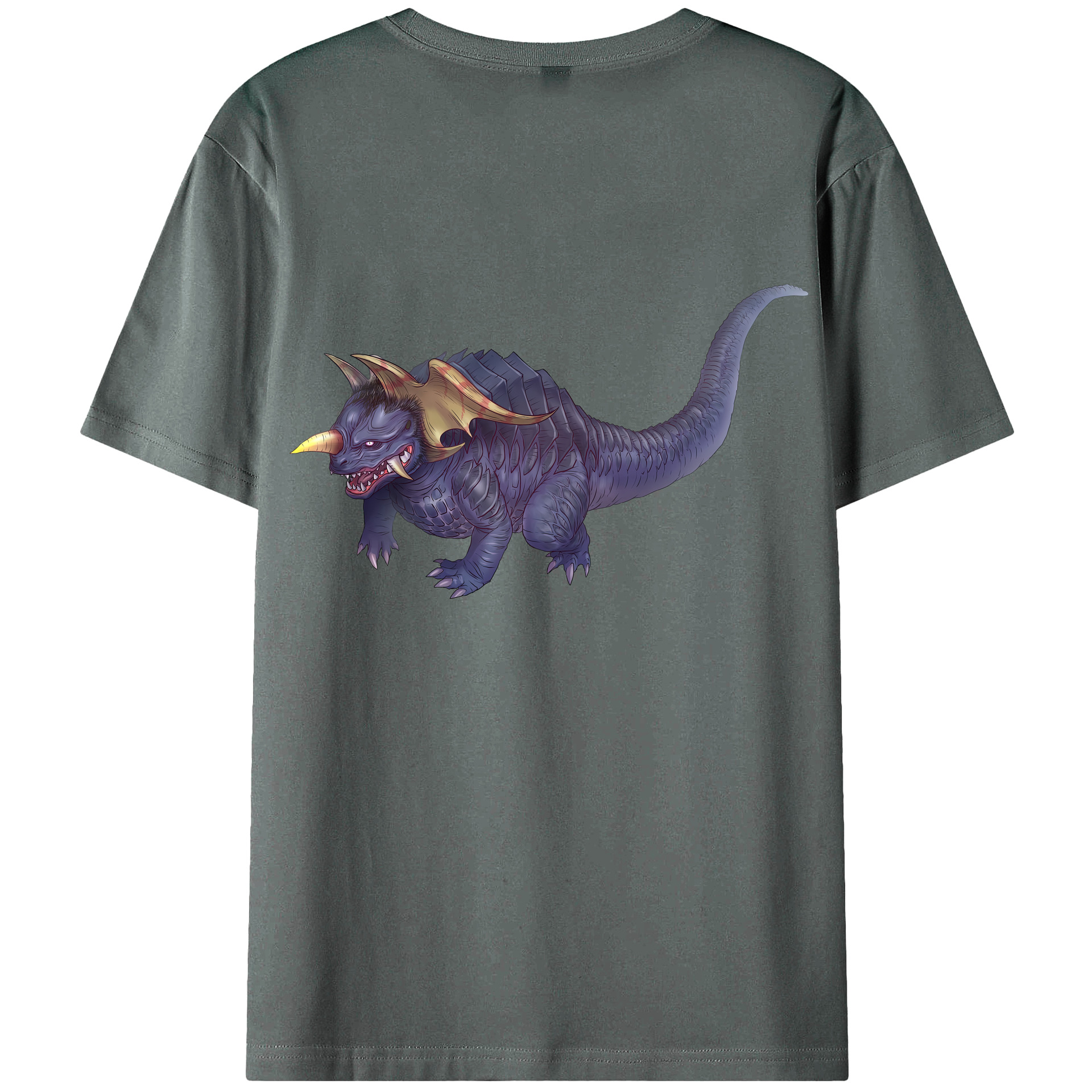 （画像用） ウルトラマン Ultraman 綿100％ メンズ半袖Tシャツ（バックプリント） 通気性